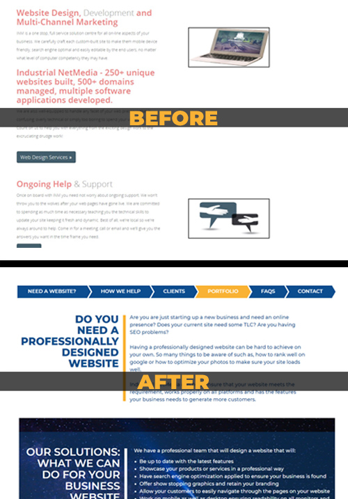 Industrial NetMedia content reorganization