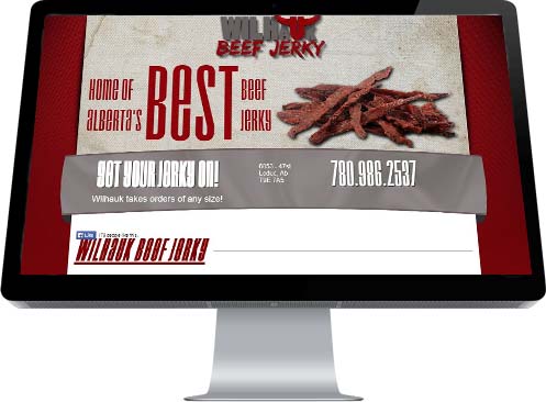 Wilhauk Beef Jerky had their homepage designed by Leduc's INM website developers